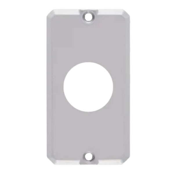 Tampa Alumínio 1 Posto para Condulete Redondo Wetzel Tampa Alumínio para Tomada Redonda para Condulete 1/2" e 3/4" Wetzel