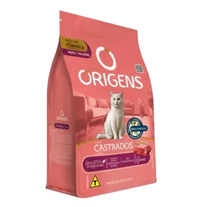 Ração Origens Gatos Castrados Carne 3 kg