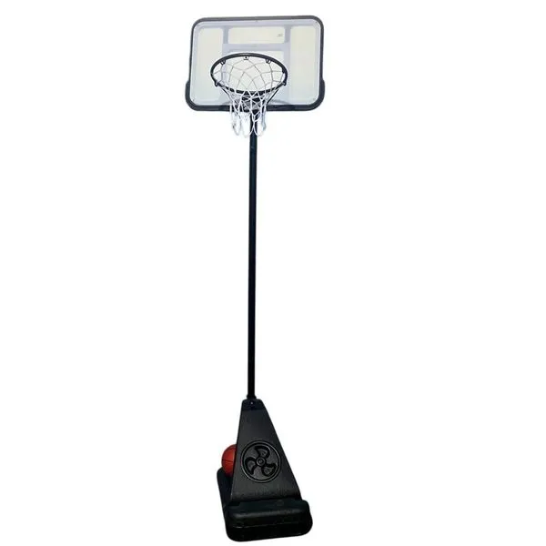 Tabela de Basquete SU-TAB4 Altura Ajustável com Bola e Rodinhas Preto AB Mídia Tabela de Basquete SU-TAB4 Ajustável com Bola Preto AB Mídia