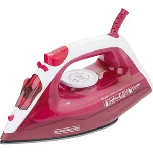 Ferro de Passar a Vapor Black + Decker Luxx 1200W Base Antiaderente Pink 220V Ferro a Vapor Black + Decker Luxx Pink 1200W com Base Antiaderente Rosa 220V