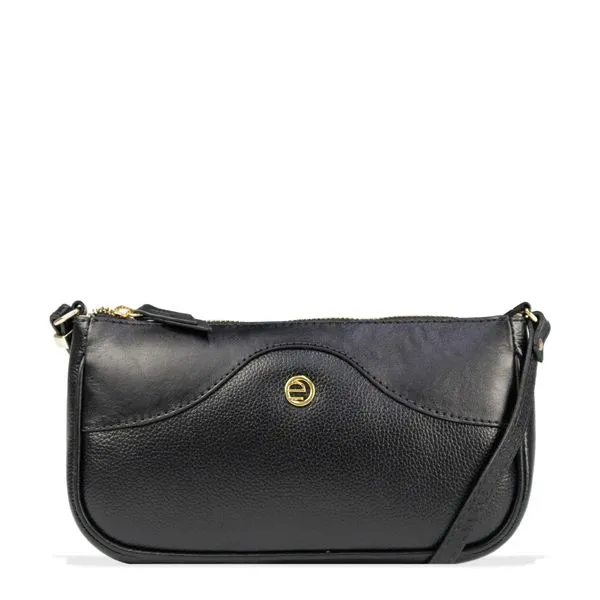 Bolsa Transversal Crossbody em Couro Le Postiche PRETO
