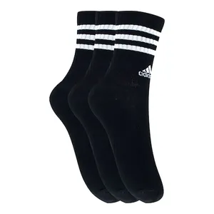 Kit de Meia Cano Alto Adidas 3 Listras Adulto