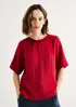Blusa Feminina Peach Touch Texturizada - Vermelho P