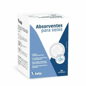 Absorventes Para Seios V.Help 30 Unidades