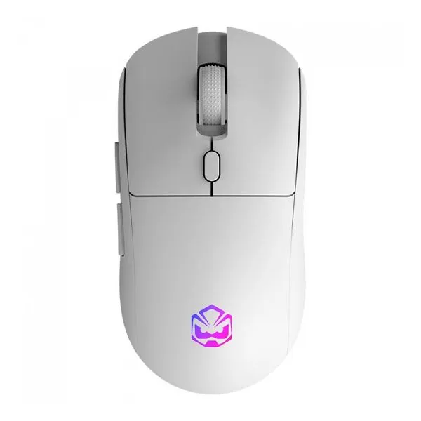 Mouse Gamer Sem Fio Pcyes Basaran White Ghost 6 Botões RGB PMGBRSTWG Branco (MP)
