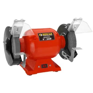 Motoesmeril de Bancada 911.0254-0 Afiacao e Desbaste 300W 110V 3450 RPM com 2 Rebolos Schulz Motoesmeril de Bancada 911.0254-0 300W 110V com Rebolos para Afiacao e Desbaste Schulz