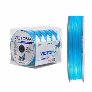 Linha De Pesca Multifilamento 4 Fios Victoria Azul 500m Medida 0,50mm