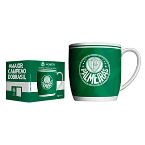 Caneca Urban Times Palmeiras Porcelana 360Ml 441138 - Allmix