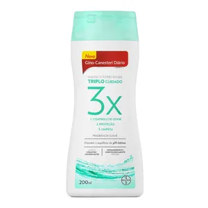 Sabonete Líquido Íntimo Gino-Canesten Diário Triplo Cuidado Suave 200ml