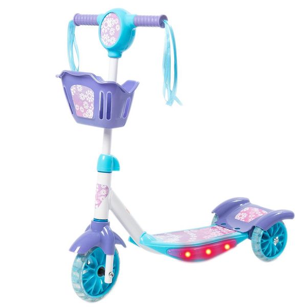 Patinete 3 Rodas com Cesta Play&Fun Lilás com Azul