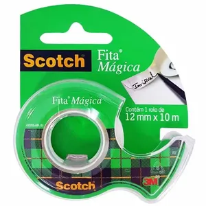 Fita Adesiva Magica Scotch 10m Com Suporte