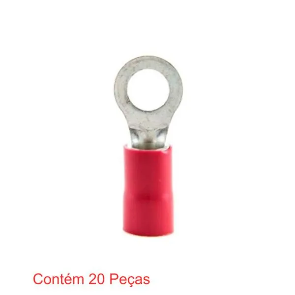 Terminal Anel Pré-Isolado Para Fios e Cabos de 0,5 ã 1,5mm² Vermelho 20 Peças - Sforplast (MP) Terminal Anel Pré-Isolado Para Fios e Cabos de 0,5 à 1,5mm² Vermelho 20 Peças - Sforplast (MP)
