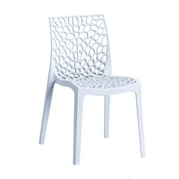 Cadeira Fratini Gruvyer Branco Suporta Até 182kg 010001 (MP)