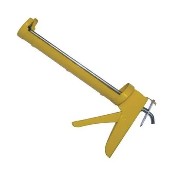 Pistola de Calafetar Amarela em Metal com Gatilho de Mola para Vedação Precisa Amarelo Dtools Pistola de Calafetar Amarela em Metal com Gatilho de Mola para Vedação Amarelo Dtools