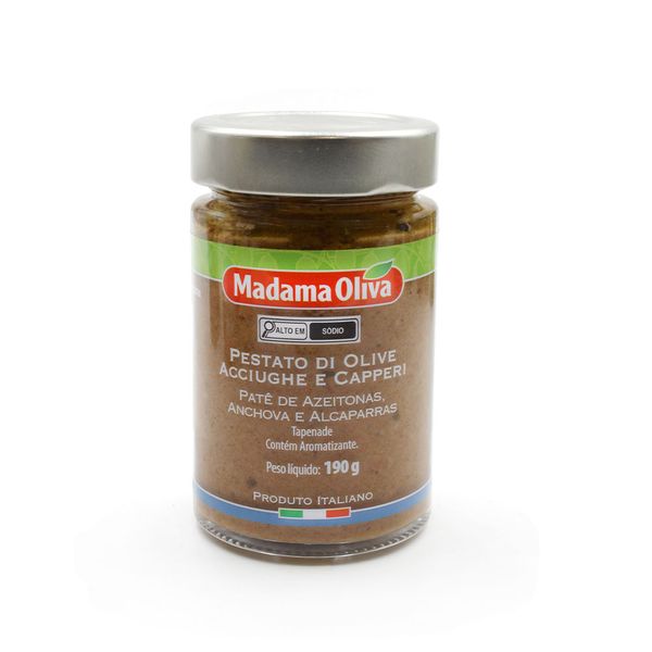 Patê de Azeitonas, Anchova e Alcaparras Madama Oliva 190g