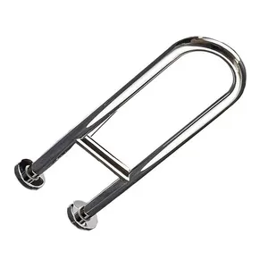 Barra de Apoio em U BSL3918 45cm Segurança Banheiro Aço Inoxidável Inox Economia Solar Barra de Apoio em U BSL3918 45cm Banheiro Aço Inox Economia Solar