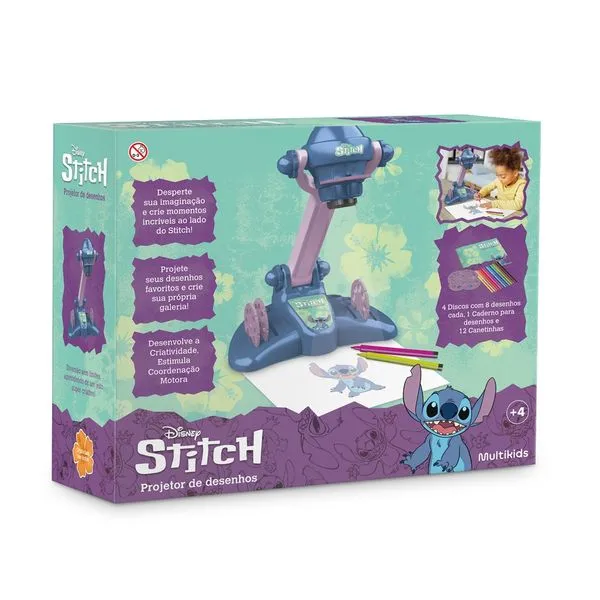 Projetor De Desenhos Stitch Multikids - BR2535OUT [Reembalado] BR2535OUT