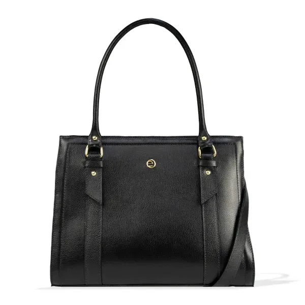 Bolsa Handbag Feminina Couro Essence Le Postiche Preto
