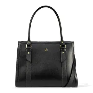 Bolsa Handbag Feminina Couro Essence Le Postiche Preto