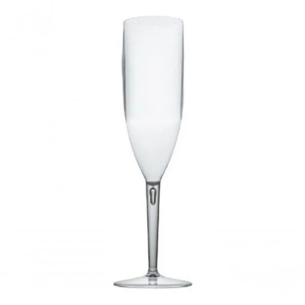 Taça para Champanhe Acrílica Descartável 180ML Kit com 10 Unidades Transparente para Festas e Eventos Higipack Taça para Champanhe Acrílica Descartável 180ML Kit com 10 Unidades Transparente Higipack
