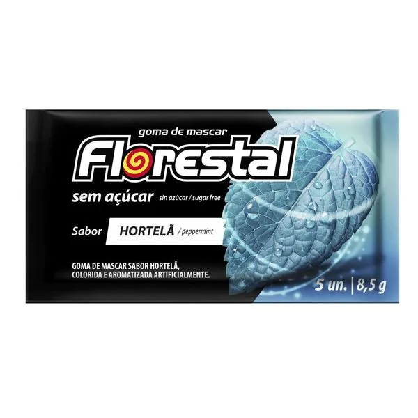 Chiclete Florestal Hortelã 8,5g CHICLE FLORESTAL 8,5G HORTELA