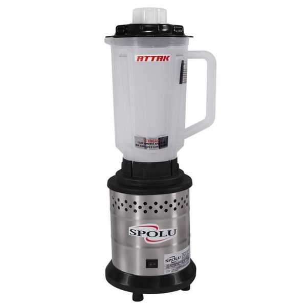 Liquidificador Industrial Alta Rotação Spolu Attak Polipropileno 1,75 Litros Spl-034 220 V