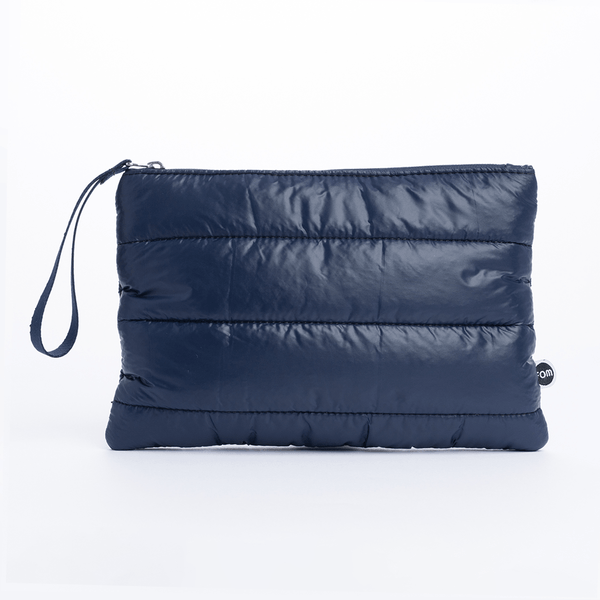 Necessaire Envelope Puffer Azul Marinho