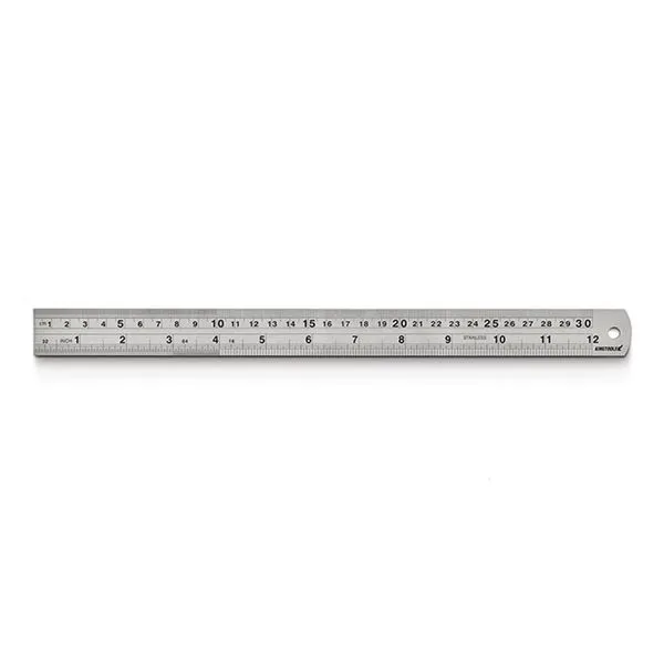 Régua De Precisão Inox Graduada 300mm Kt 600.004