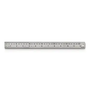 Régua De Precisão Inox Graduada 300mm Kt 600.004