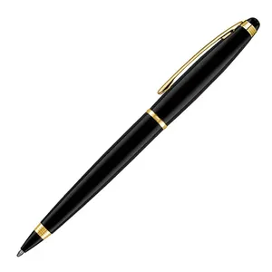 Caneta Esf Prestige Golden Preta Yw19122p Crown Caneta Esferográfica Prestige Golden Preta