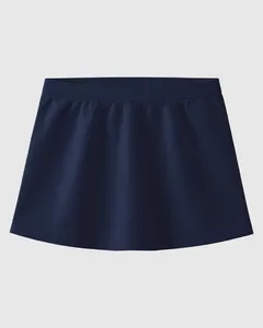 Saia Shorts Infantil Menina Cós Elástico Em Algodão Malwee Kids Azul - 6