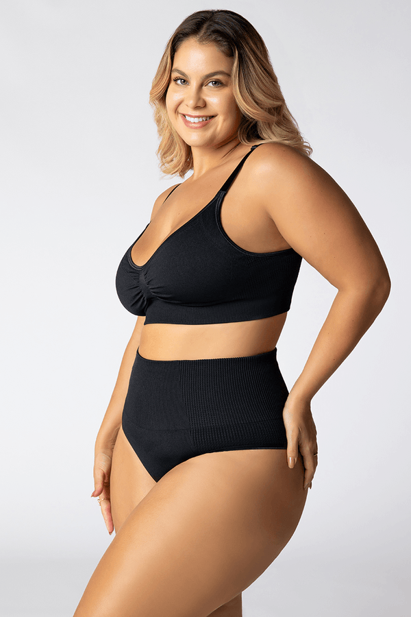 Calcinha Curve Sem Costura Feminina Lupo Tamanho: M (40 a 42) | Cor: Preto
