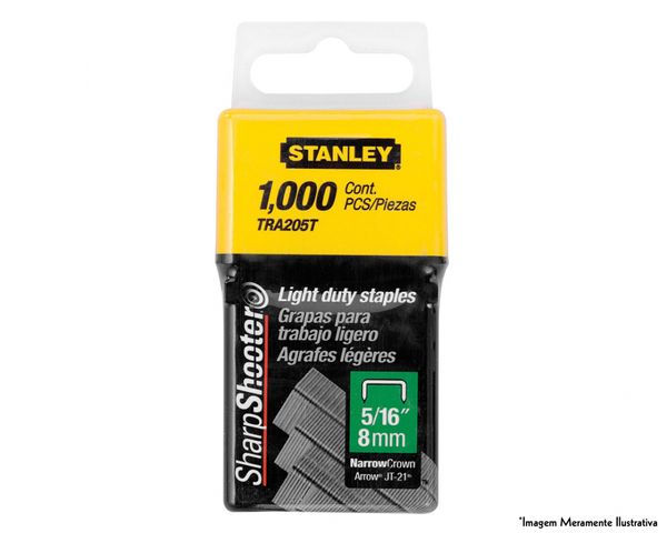 Grampo Para Grampeadores Tr40-tr45 1-4" 1000 Unidades - Tra204t - Stanley