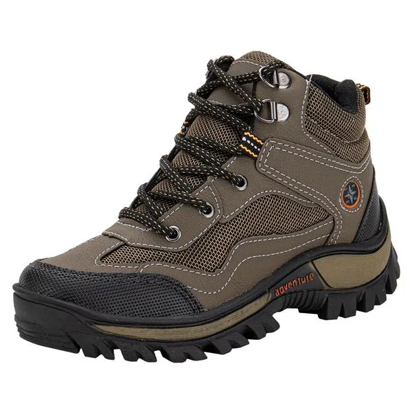 Bota Infantil Masculina Adventure Fiocco FD104 CAFÉ/PRETO 29