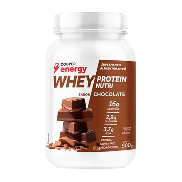 Suplemento Alimentar Cooper Energy Whey Protein Nutri Sabor Chocolate 900g