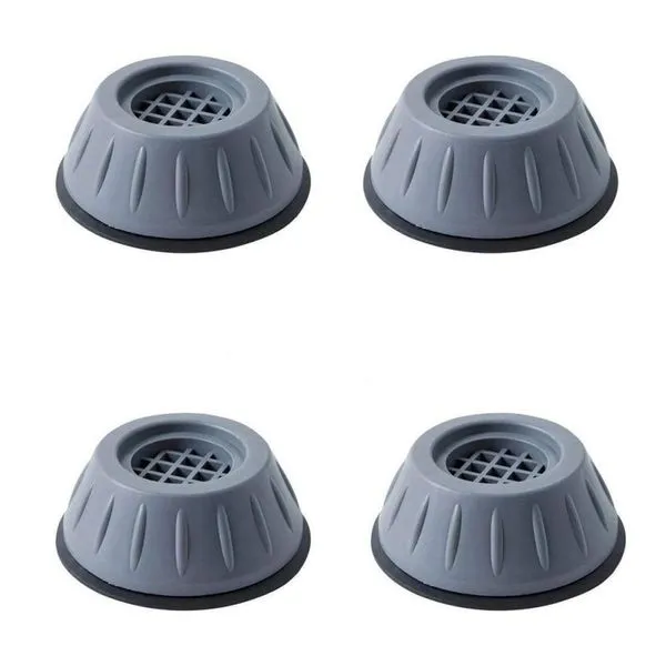 Kit 4 Peças Suporte Pé Antiderrapante Máquina Lavar Mesa Sofá Cadeira