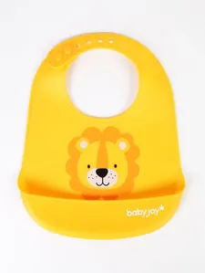 Babador Silicone Infantil Para Bebê - AMARELO