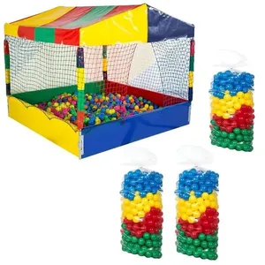 Kit Piscina de Bolinhas Quadrada 1,50m com 1500 Unidades Coloridas Atóxicas Rotoplay Brinquedos Kit Piscina de Bolinhas Quadrada 1,50m com 1500 Unidades Coloridas Rotoplay