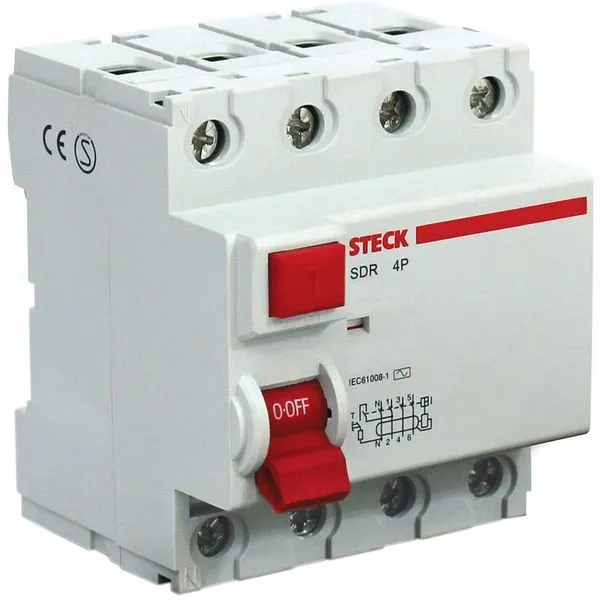 Interruptor Diferencial 4P 100A - SDR4100003 - STECK