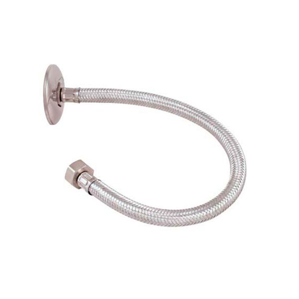 Flexível de inox para tanque 1/2" AP 30cm cromado Forusi