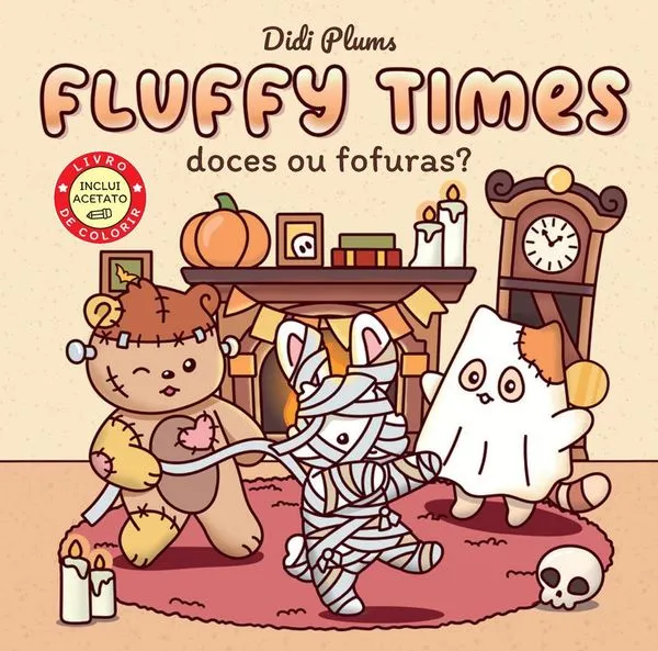 Doces Ou Fofuras? Livro De Colorir Fluffy Times 4