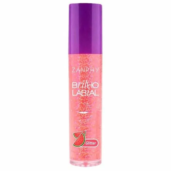 Brilho Labial Zanphy Roll On Melancia Com Glitter 6ml