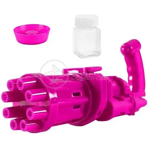 Máquina Elétrica Brinquedo Tiktok Lança Bolhas Sabão Mágica Criança Infantil Rosa com 8 Saídas Smart Bracelet Brinquedo de Bolhas Máquina Elétrica Brinquedo Tiktok 8 Saídas Sabão Mágica Rosa Smart Bracelet