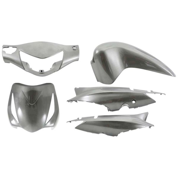 Kit Carenagem Wester 5 Peças Moto Biz 125+ 08/09 Cinza (MP)