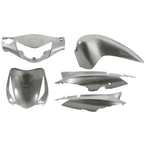 Kit Carenagem Wester 5 Peças Moto Biz 125+ 08/09 Cinza (MP)