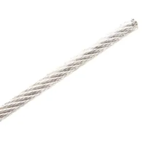 Cabo Aço Galvanizado com Revestimento 6x7 Vias por Metro São Raphael Cabo Aço Galvanizado com Revestimento 6x7 Vias 1/8"(3,2mm) por Metro