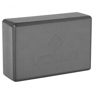 Bloco de Yoga e Pilates VP1070 para Exercícios e Alongamentos Cinza Vollo Sports Bloco de Yoga e Pilates VP1070 para Posturas e Equilíbrio Cinza Vollo Sports