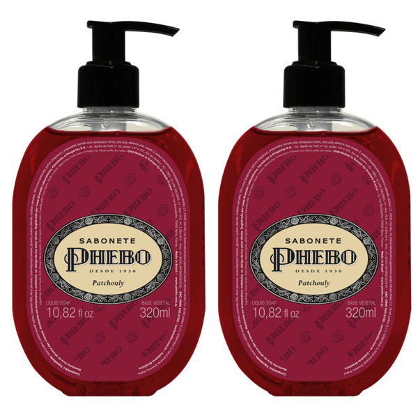 Kit com 2 Unidades de Sabonete Líquido Patchouly 320ml Phebo