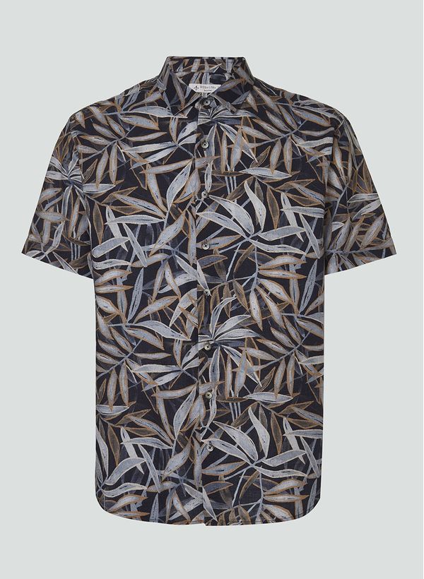 Camisa Slim Fit Estampada Dudalina Masculina 5