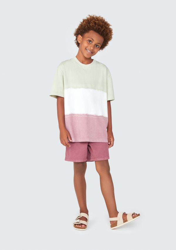 Camiseta Infantil Menino Manga Curta Tie Dye - Verde 008